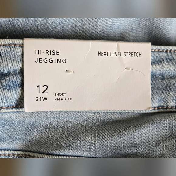AE Next Level Stretch Hi Rise Jegging Sz 12 Short - Picture 12 of 13